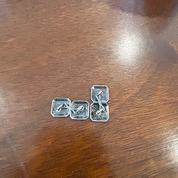 Birks sterling / 10k cufflinks - Picture 3 of 3